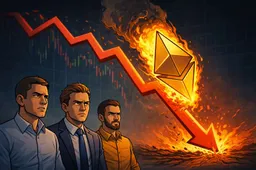 Ethereum crasht hard onder $2.400: 11% daling op één dag, liquidaties versnellen de val