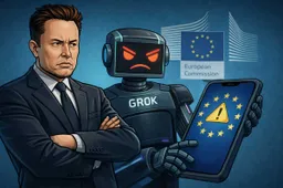 EU waarschuwt Elon Musk: Grok's geseksualiseerde kinderbeelden zijn illegaal, niet 'pittig'