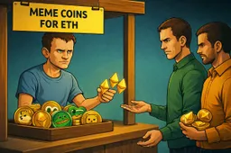 Vitalik dumpt weer 'ongevraagde' memecoins: WOOLLY, IZZY, OP en meer verkocht voor 9,4 ETH (~$29.400)