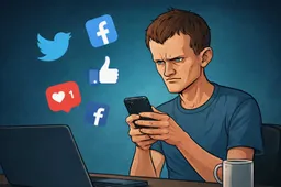 Vitalik Buterin keert in 2026 volledig terug naar gedecentraliseerde social media – “We hebben betere massacommunicatie nodig”