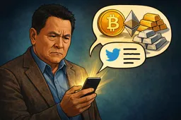 Robert Kiyosaki onder vuur na recente tweet over Bitcoin, Ethereum, goud en zilver