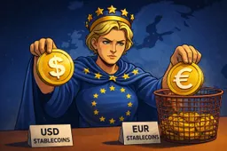 Europa wil euro-stablecoins, maar de markt kiest nog steeds dollars