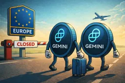 Gemini snijdt 30% van personeel weg en trekt zich terug uit VK, EU en Australië
