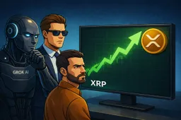 XRP consolideert nog steeds – Grok’s virale “naar de maan”-grafiek vs. realiteit