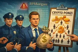 JPMorgan aangeklaagd om vermeende rol in crypto-Ponzi van $328 miljoen