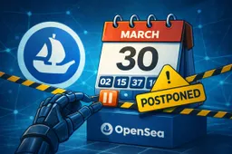 OpenSea stelt lancering van SEA-token uit door zwakke marktomstandigheden