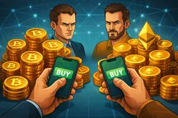 Bitcoin boven $71.000, ethereum rond $2.200: bedrijven blijven crypto op hun balans stapelen