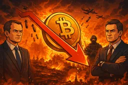 Bitcoin onder druk nu Iran-escalatie olie en dollar omhoog jaagt