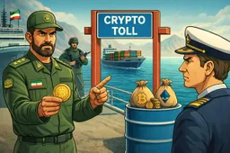 Crypto-tol Iran Straat van Hormuz