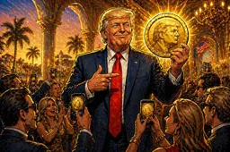 $TRUMP-houders dineren met Trump terwijl memecoin ruim 95% onder piek staat