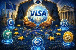 Visa werkt met Tether-veteraan aan onchain banking, met Europa nadrukkelijk in beeld