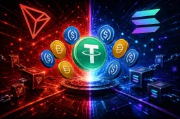 Stablecoin-rails: Solana wint op snelheid, maar Tron houdt dominantie