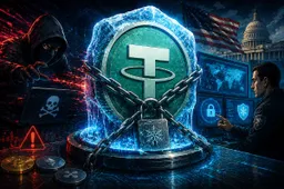 Tether, TRON en TRM bevriezen $450 miljoen aan illegale crypto