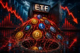 Crypto-ETF’s verliezen $4,4 miljard terwijl IBIT uitstroom aanvoert