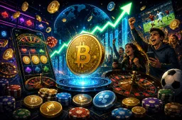Crypto-gokken groeit naar 44 miljard euro aan on-chain volume