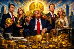 Crypto leverde familie Trump $2,3 miljard op