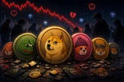 Memecoins verliezen waarde terwijl handel bijna $22 miljard raakt