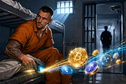 Gevangene aangeklaagd voor verplaatsen van verbeurde crypto