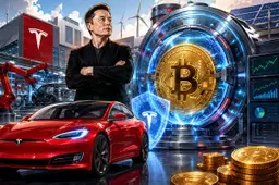 Tesla blijft Bitcoin vasthouden maar boekt nieuw verlies