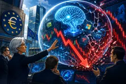 ECB-blog waarschuwt voor AI-correctie: Bitcoin kan risicogolf voelen