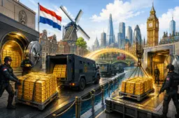 DNB verplaatst 86 ton goud naar Londen voor snellere inzet