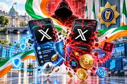 Ierse politie herwint twee gekaapte X-accounts na cryptopromotie