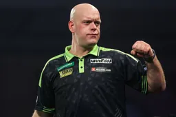 Michael van Gerwen PDC WK 2026 tegen Merk