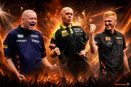Raymond van Barneveld, Michael van Gerwen en Wessel Nijman