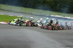 Koelange Mick Blankespoort met nummer 14 pakte weer een overwinning