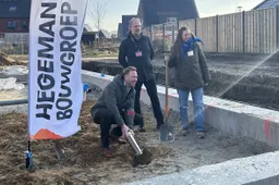 Foto start bouw Groen Wonen Norg