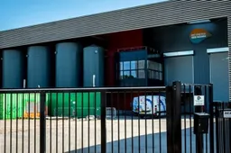 de biomassacentrale aan de knuttelweg in ede foto warmtebedrijf ede