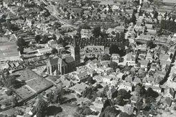Luchtfoto kerk Ede 1939