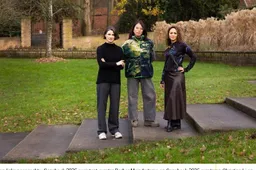 V.l.n.r. Sonsbeek 2026 assistent-curator Berber Meindertsma en curatoren Christina Li en Amira Gad - Foto - Marieke Wijntjes