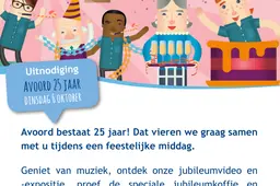 Uitnodiging Avoord 25 jaar