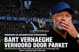 Bart Verhaeghe moet zich melden bij parket na onderzoek naar spreekkoren van fans