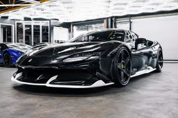 Deze gruwelijke Ferrari SF90 Stradale bodykit van 1016 Industries is echt heel bruut