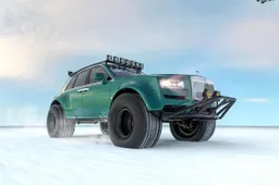 Deze Rolls Royce Cullinan SUV is een droommachine om over Antarctica te rijden