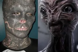 Knakker ondergaat bizarre transformatie tot alien