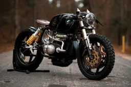 De BMW R100 Black Stallion is supervet
