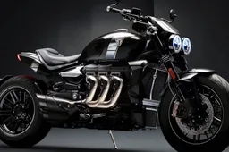 De nieuwe Triumph TFC Rocket III is een absolute eyecatcher