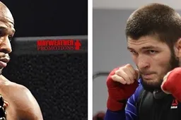 Mayweather wil dolgraag een potje matten tegen Khabib