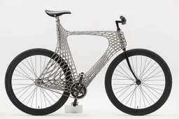 Studenten van de TU Delft hebben deze schitterende roestvrijstalen fiets gemaakt met een 3D-printer