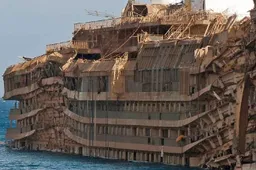 Treurige fotoserie van rampschip Costa Concordia