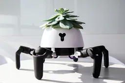 Deze plant-robot volgt het zonlicht en wordt boos als je geen water geeft