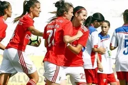 Voetbalvrouwen van Benfica bereiken gigantisch doelsaldo van 293 voor en 0 tegen