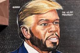 50 Cent is woedend op straatkunstenaar die hem op bijzondere wijze portretteert