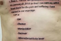 Gast gaat vreemd en laat een tattoo met spelfouten zetten om echtgenote terug te winnen