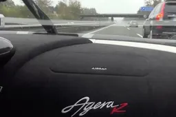 Zo ziet 330+ km/u eruit in een Koenigsegg Agera R op de autobahn