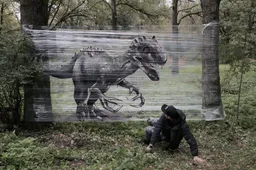 Cellograffiti is te gekke kunst op plasticfolie