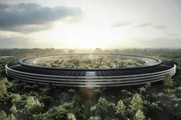 Nieuwe beelden van bijna afgebouwde Apple hoofdkantoor